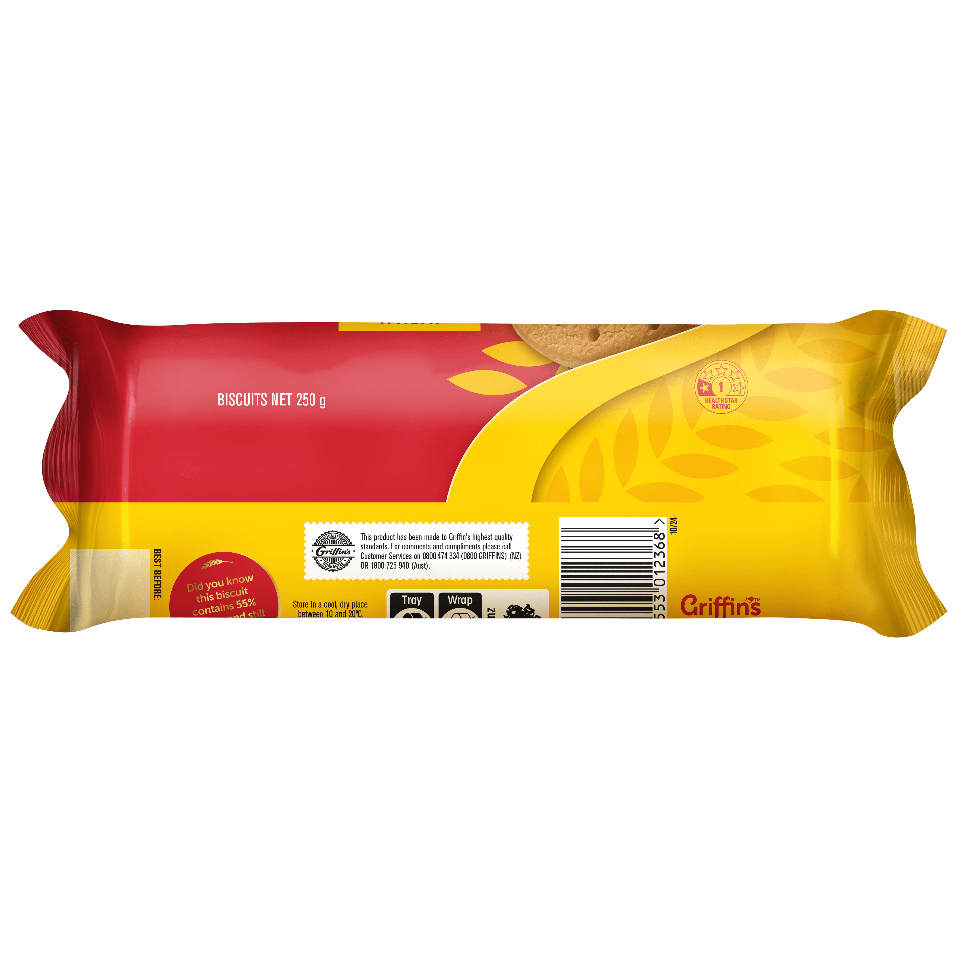 41519 Digestive Plain Wheat 24x250g Render SIDE 02