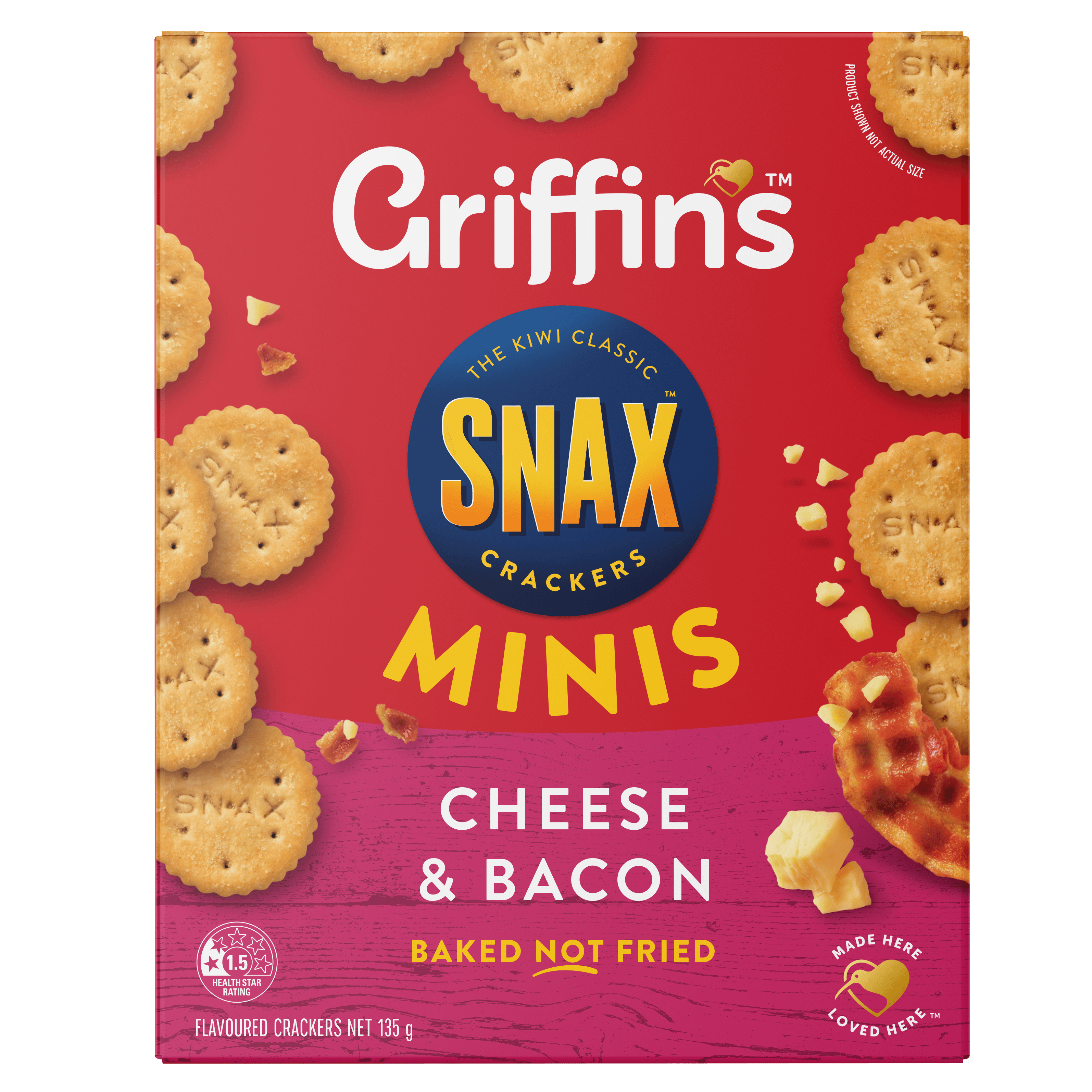 46096 Snax Minis Cheese Bacon 12x135g Render FRONT 02