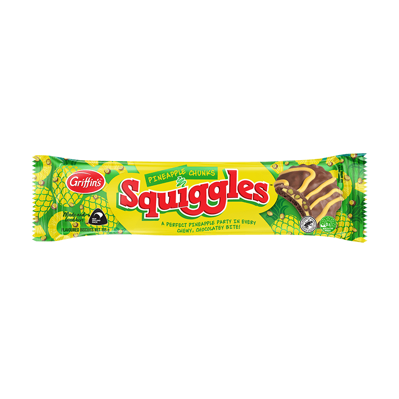46119 Squiggles Pineapple Chunks 18x195g FRONT Render 1