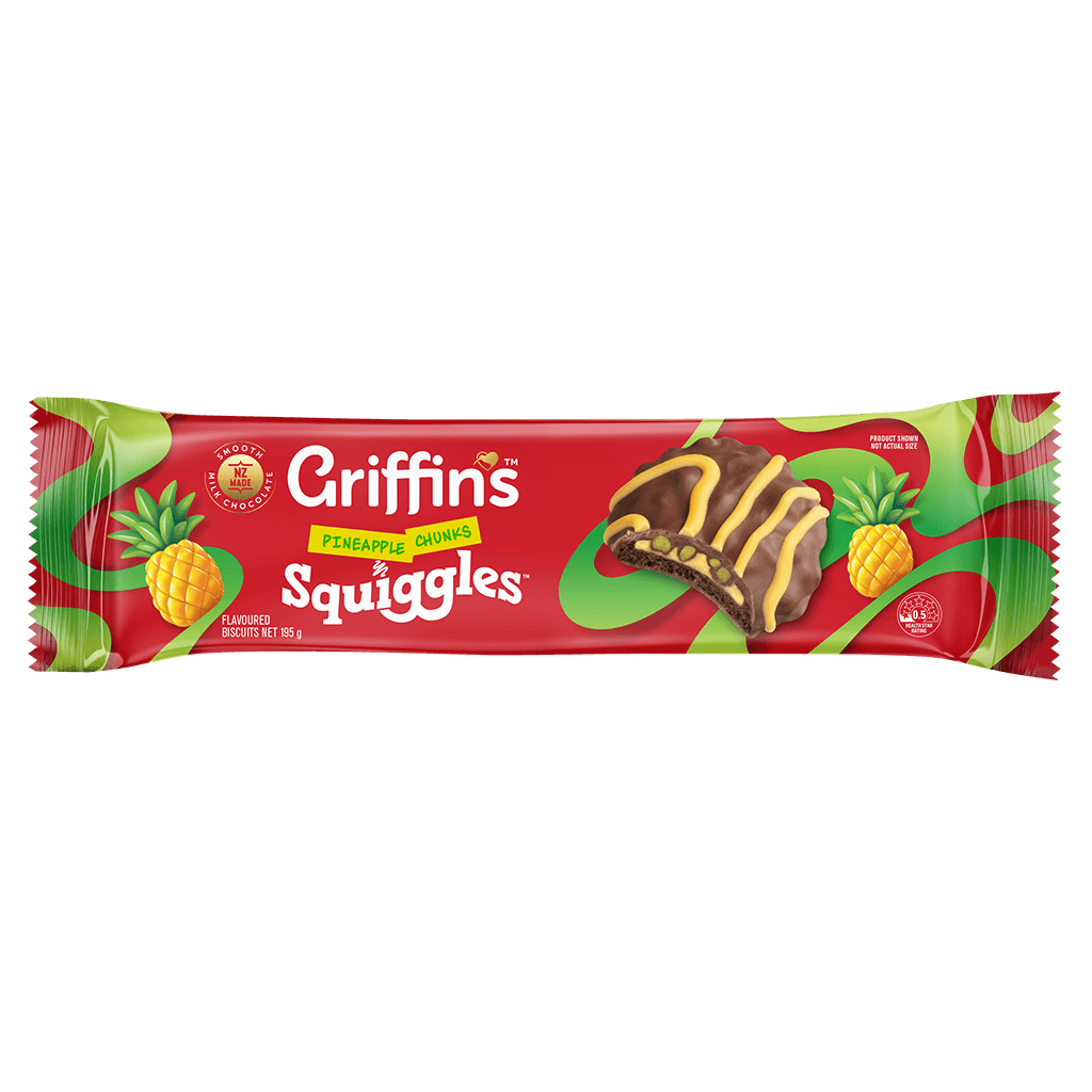 46119 Squiggles Pineapple Chunks 18x195g 3D TOP