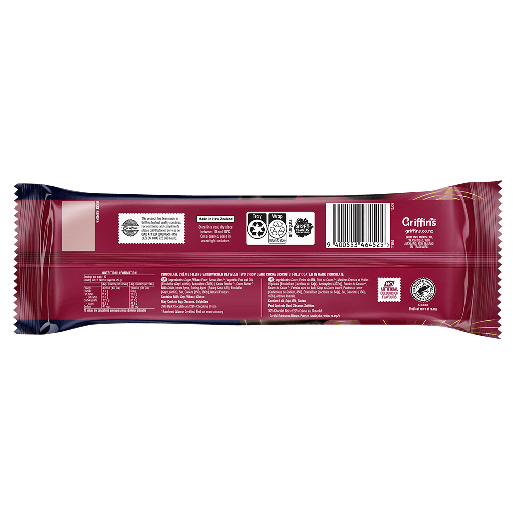 46452 Griffin's Chit Chat Dark Chocolate 21x200g Render BASE