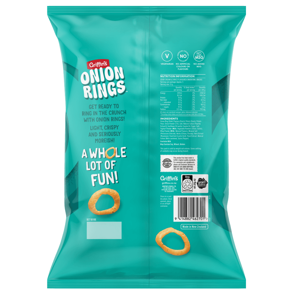 Griffins Onion Rings 12x70g BOP RENDER
