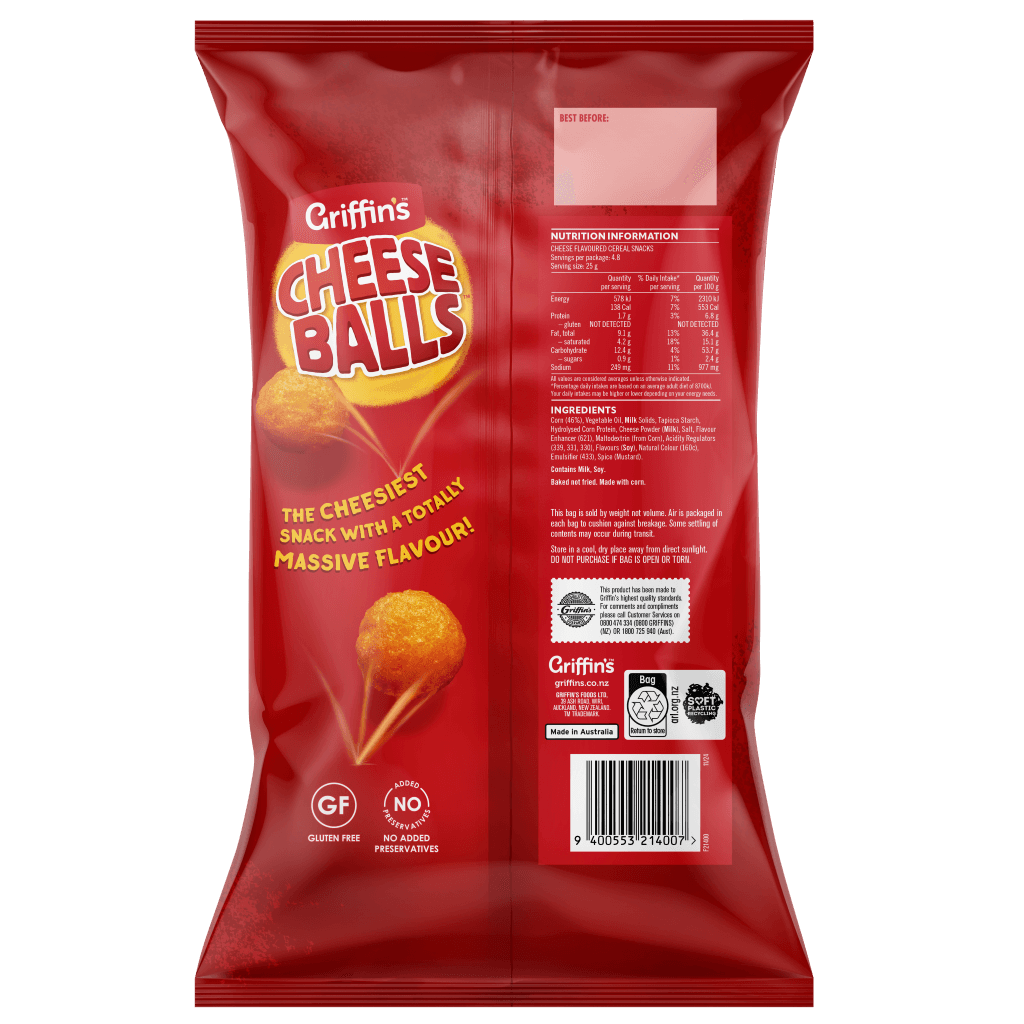 21400 Cheeseballs 12x120g 3D BACK