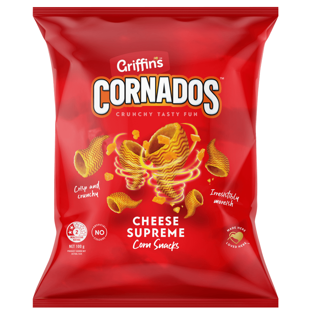 46286 Cornados Cheese Supreme 12x100g 3D FRONT
