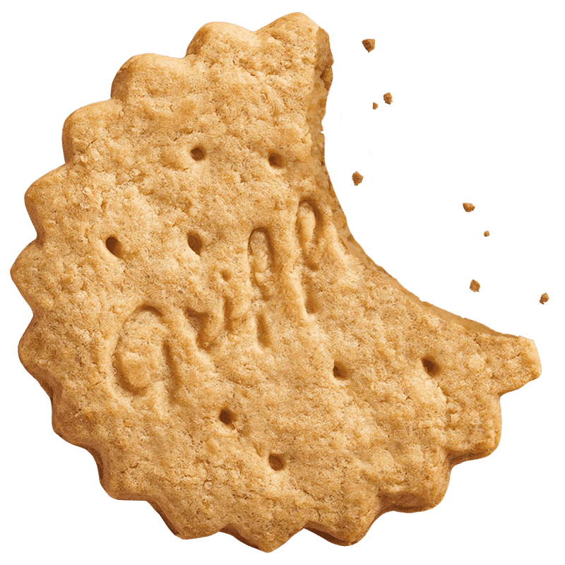 Krispie with crumbs