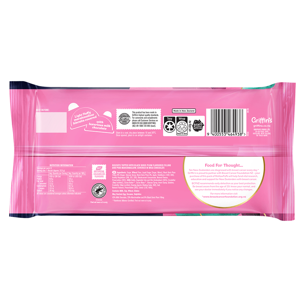 46493 MallowPuffs Black Doris Plum 20x180g 3D BASE